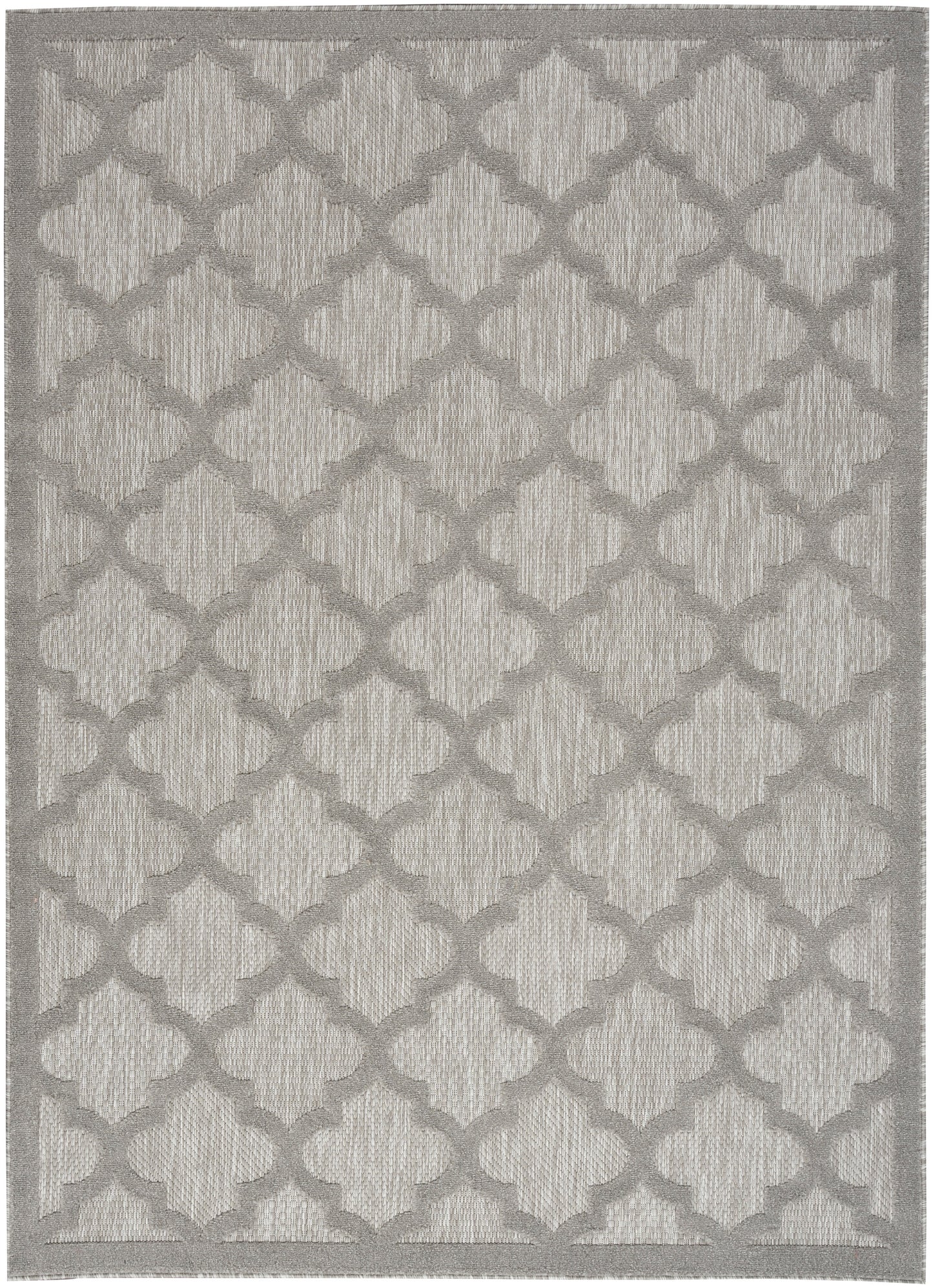 Nourison Home Easy Care NES01 Silver Grey Contemporary Flat Weave Rug