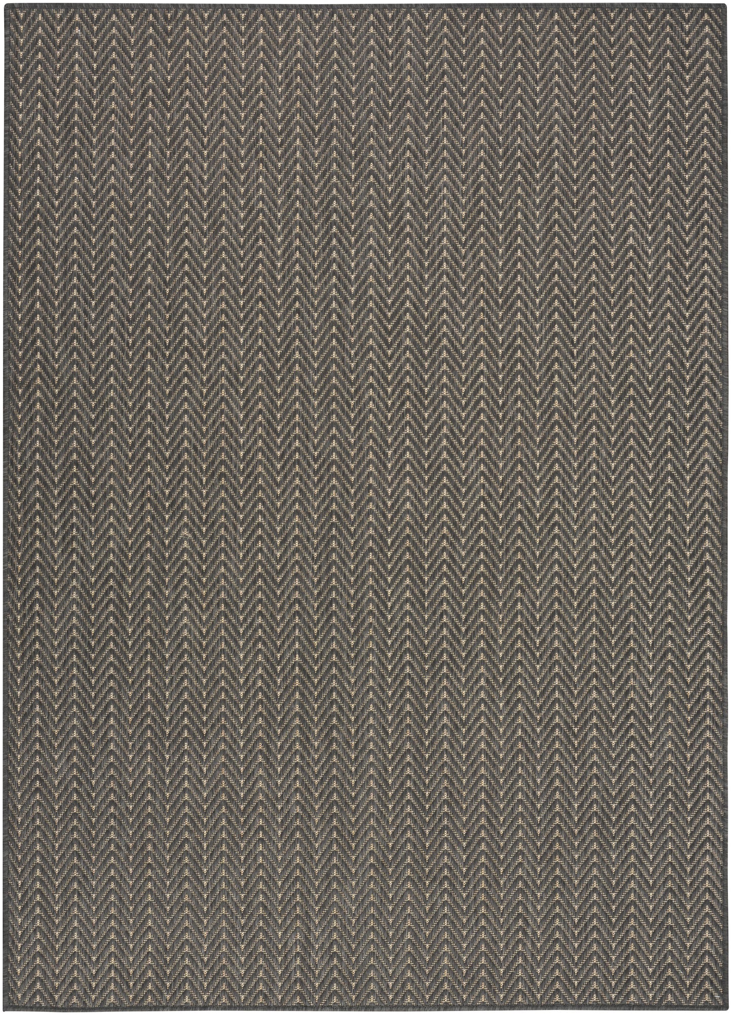 Nourison Home Horizon Indoor/Outdoor HOZ02 Charcoal Contemporary Power-loomed Rug