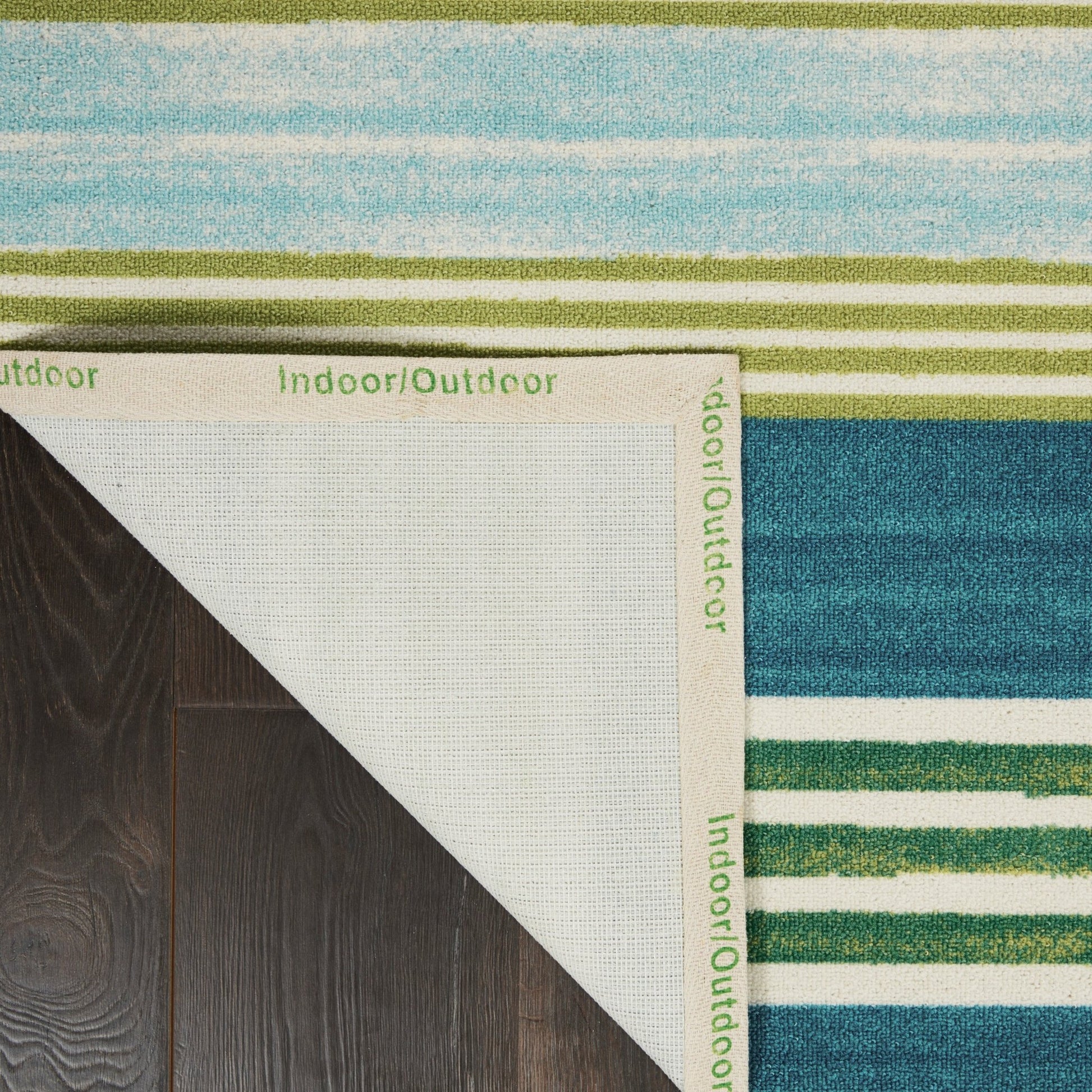 Waverly Sun N Shade SND71 Green Teal Contemporary Machinemade Rug - Rugs - Waverly - Atlanta Designer Rugs