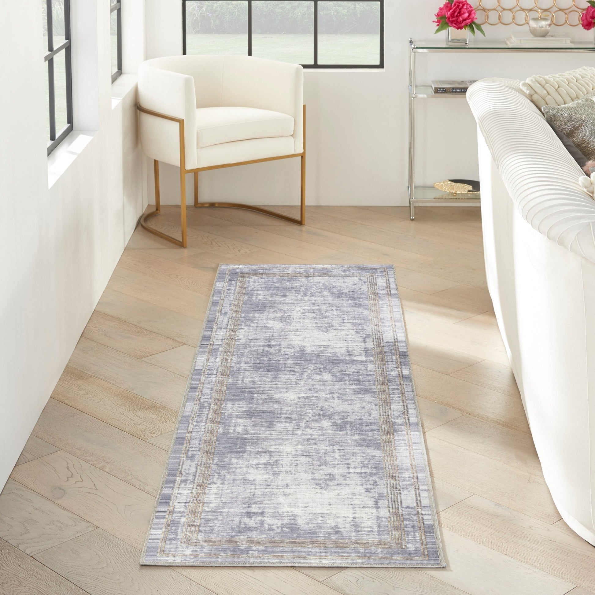 Inspire Me! Home Décor Daydream DDR03 Silver Contemporary Machinemade Rug - Rugs - Inspire Me! Home Décor - Atlanta Designer Rugs