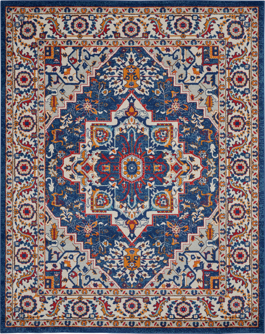 Nourison Home Passion  Blue Multicolor  Traditional