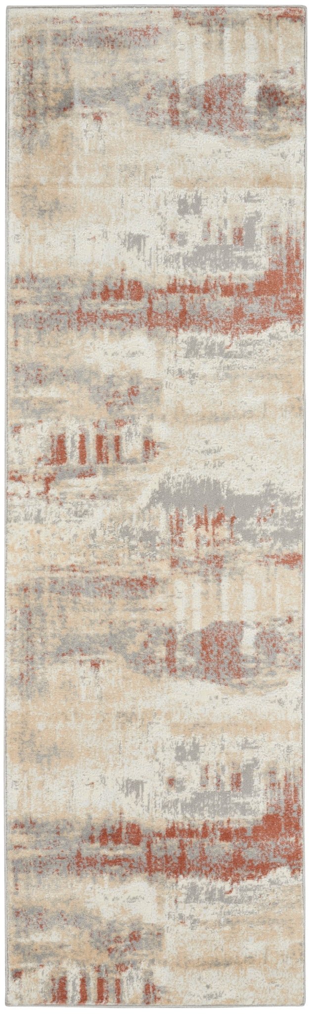 Calvin Klein Ck005 Enchanting ECH02 Grey Rust Contemporary Machinemade Rug - Rugs - Calvin Klein - Atlanta Designer Rugs