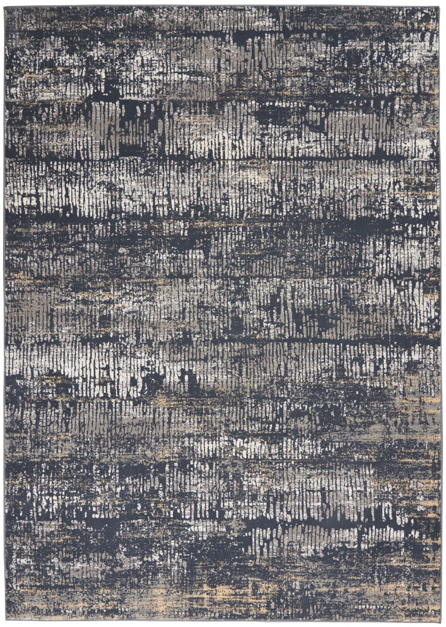 Michael Amini MA90 Uptown UPT03 Charcoal Grey Contemporary Power-Loomed Rug