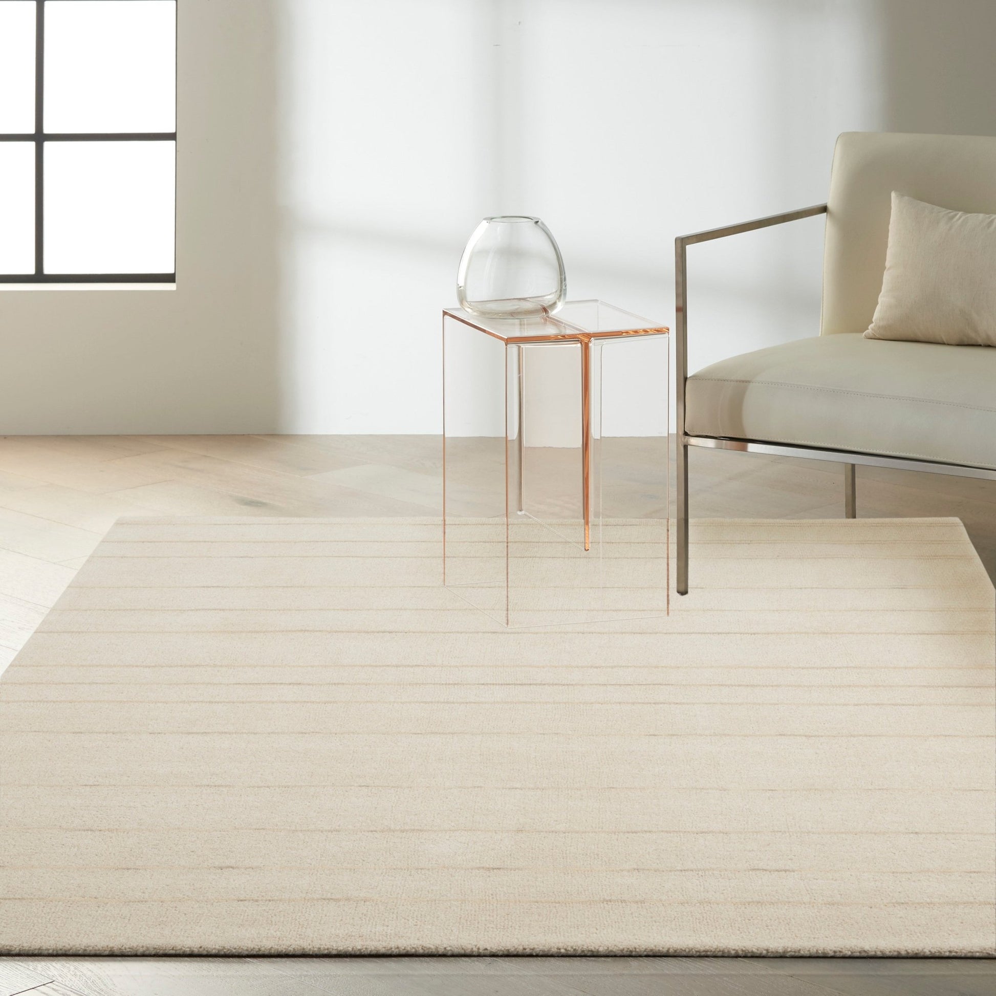 Calvin Klein Halo HAL01 Ivory Contemporary Loom Rug - Rugs - Calvin Klein - Atlanta Designer Rugs