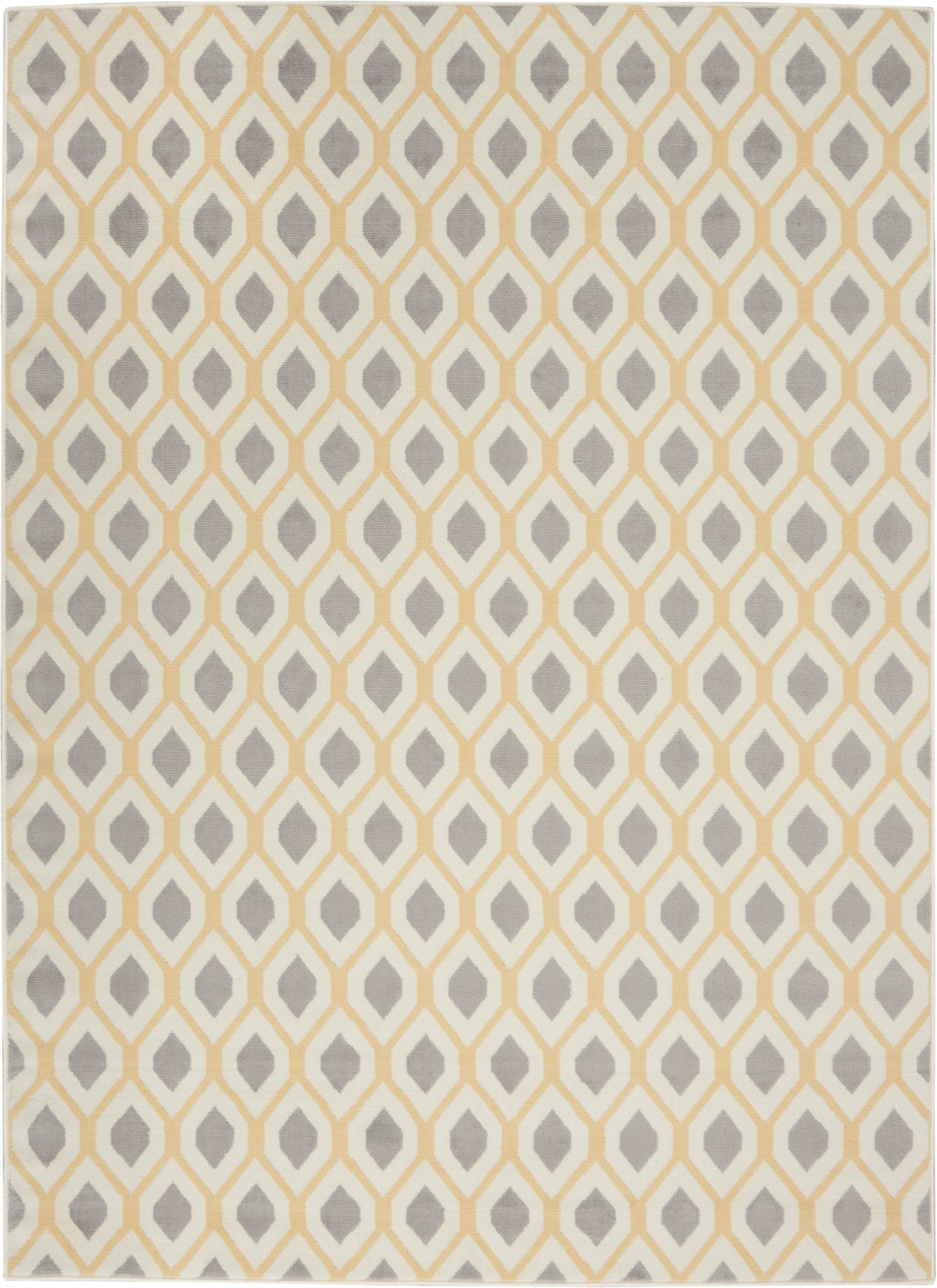 Nourison Home Grafix GRF22 White Contemporary Power-Loomed Rug