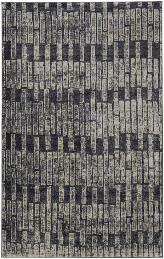 Feizy Kano 39LKF Charcoal Transitional/Industrial Rug - Rugs - Feizy - Atlanta Designer Rugs