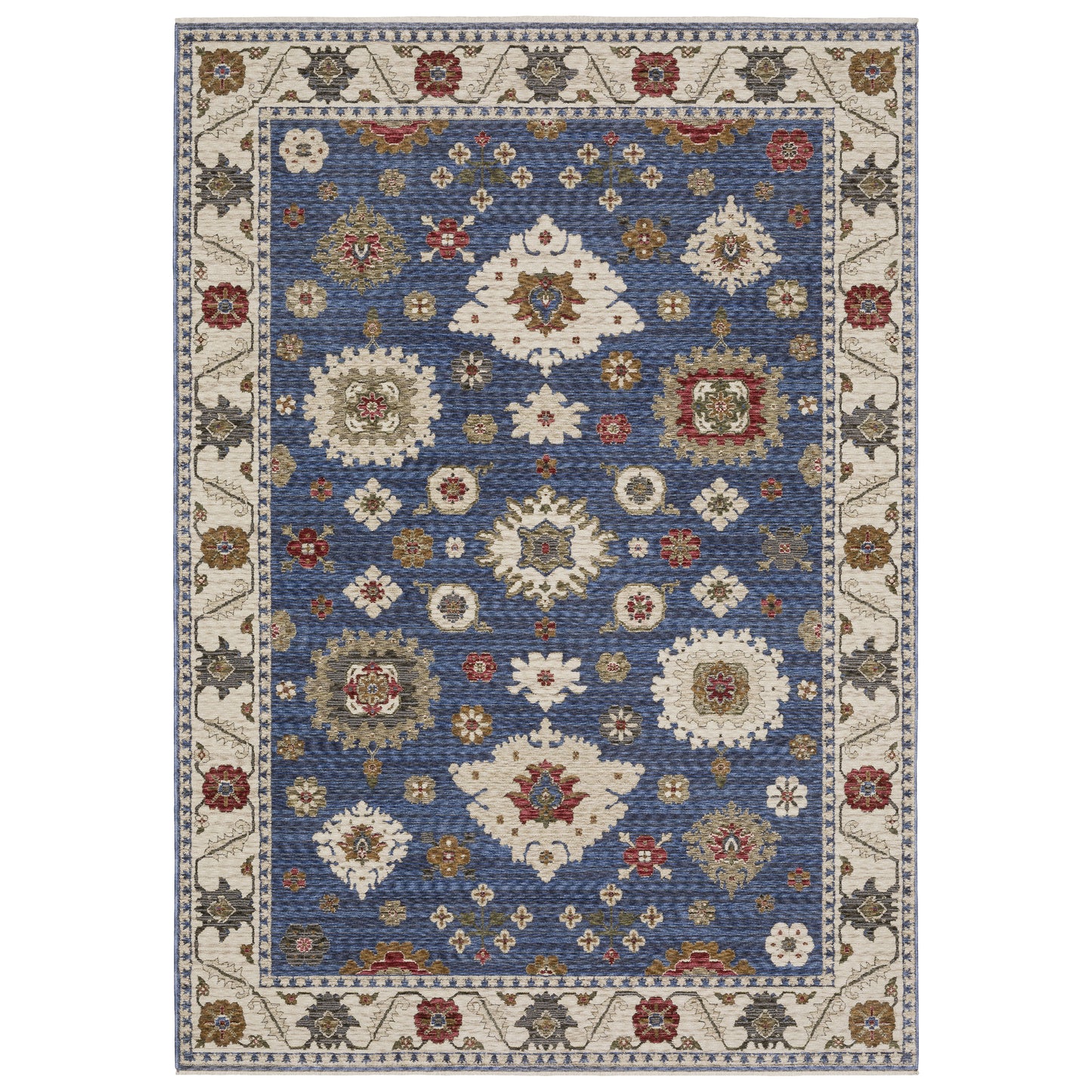 Oriental Weavers Hastings HA06Z Blue Ivory Casual Power-Loomed Rug