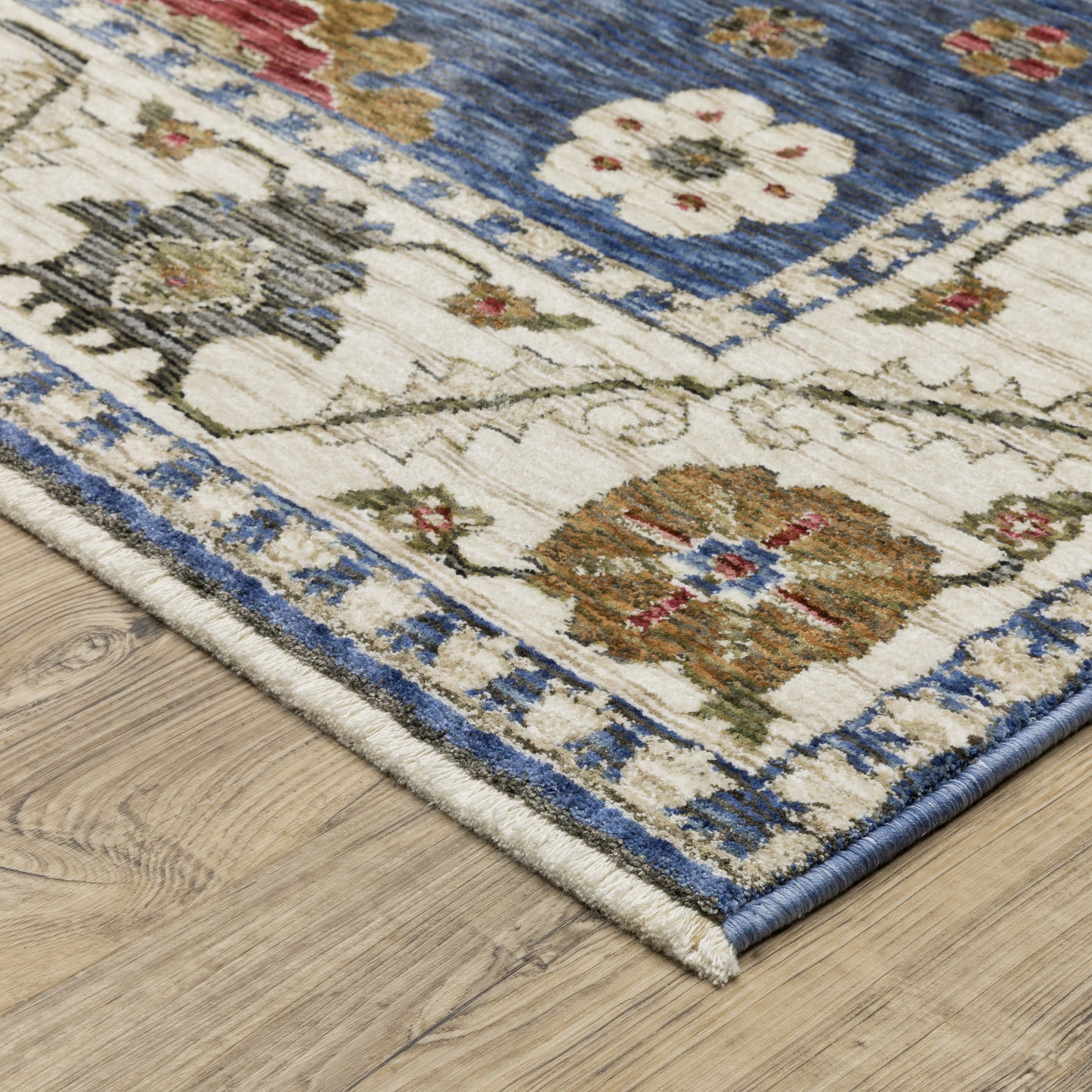 Oriental Weavers Hastings HA06Z Blue Ivory Casual Power-Loomed Rug