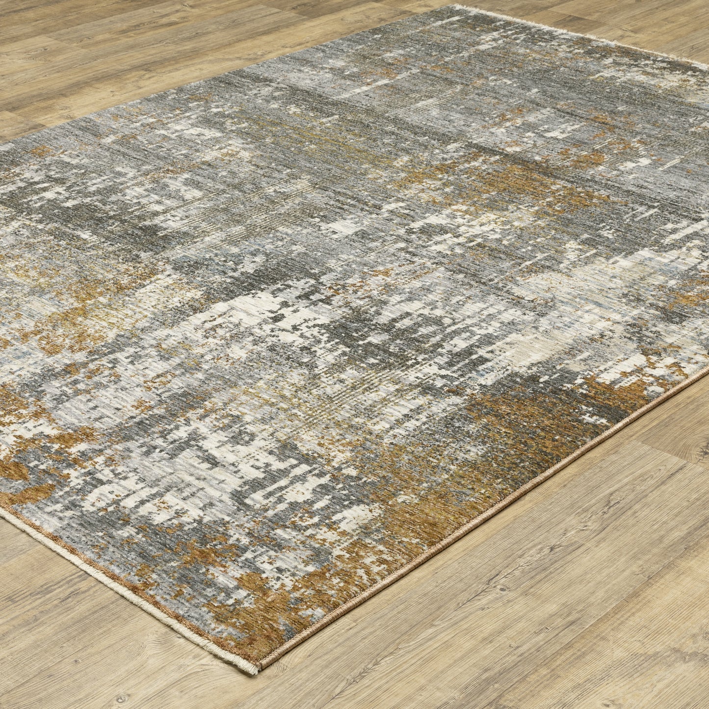 Oriental Weavers Hayden HAY06 Grey Rust Contemporary Machine-Woven Rug