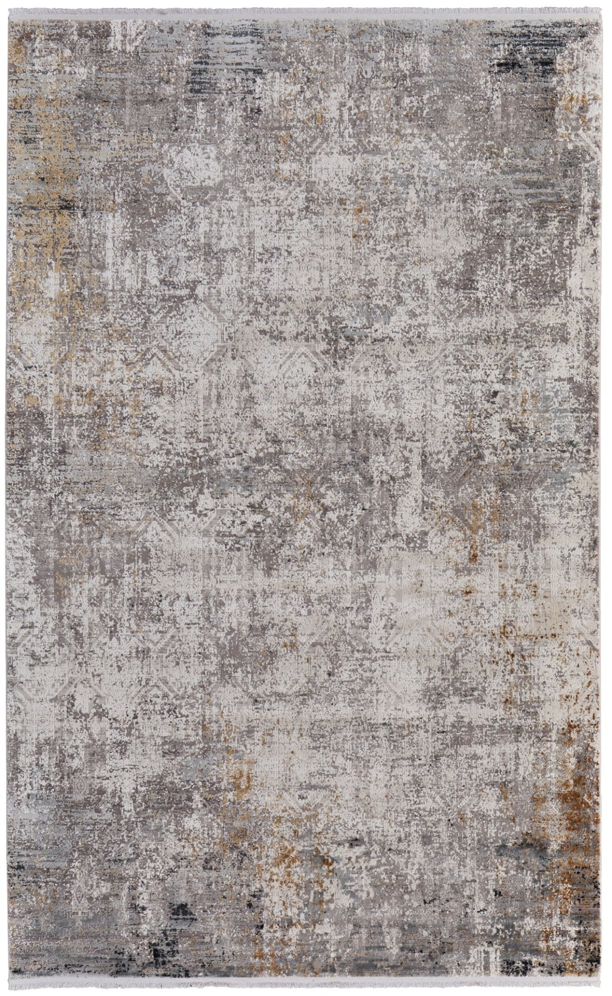 Feizy Cadiz 3892F Light Gray Ivory Modern/Industrial/Luxury & Gla Machine Woven Rug - Rugs - Feizy - Atlanta Designer Rugs