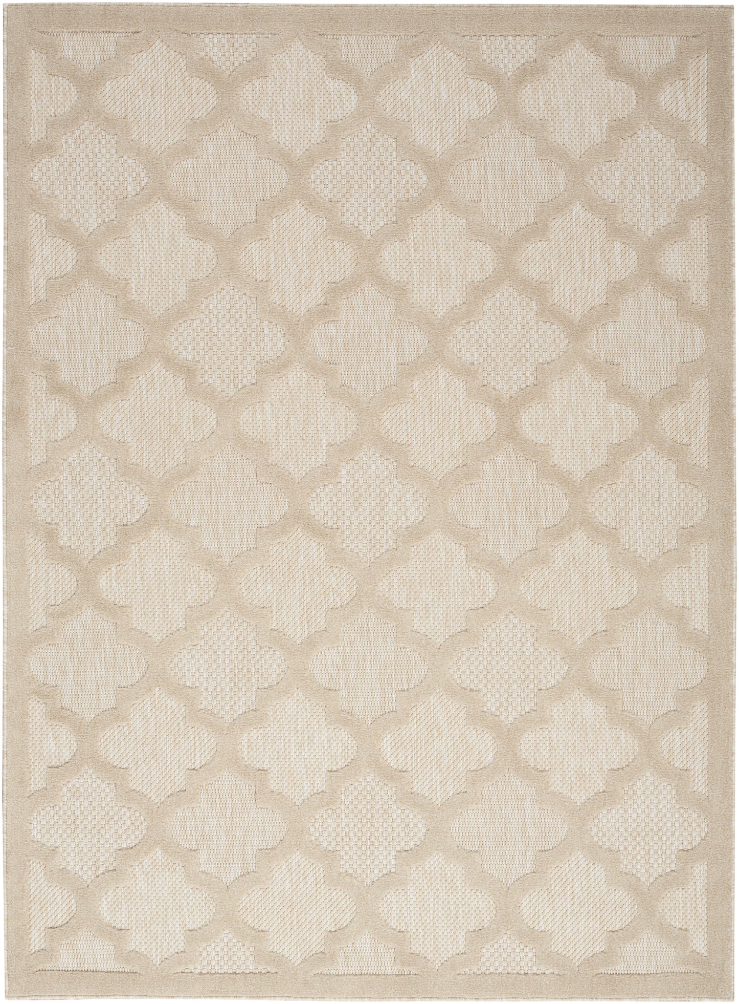 Nourison Home Easy Care NES01 Cream Contemporary Flat Weave Rug