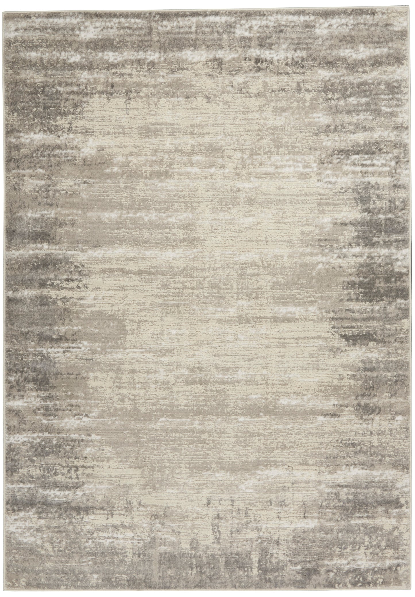 Nourison Home Cyrus CYR04 Ivory Grey Contemporary Power-Loomed Rug