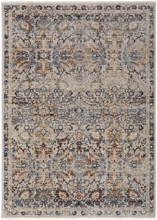 Feizy Kaia 39GNF Blue Multi Transitional/Bohemian & Eclect Machine Woven Rug - Rugs - Feizy - Atlanta Designer Rugs