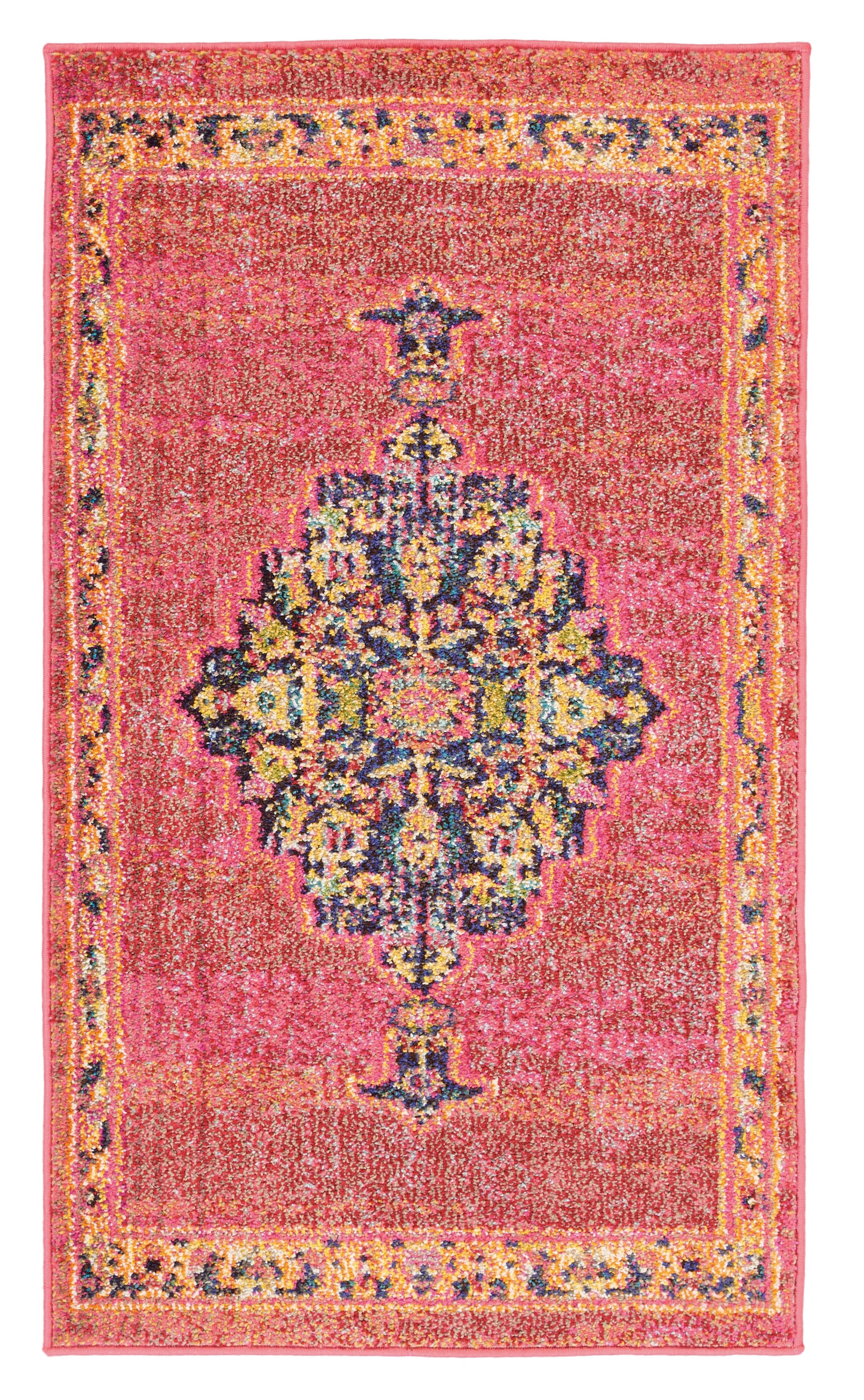 Nourison Home Passionate PST01 Pink Flame Traditional Power-Loomed Rug