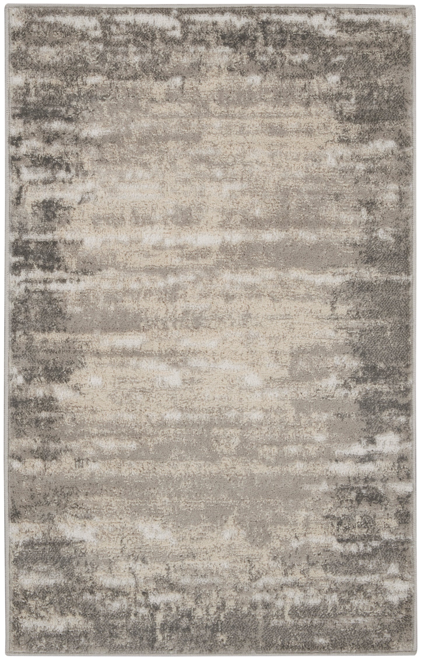 Nourison Home Cyrus CYR04 Ivory Grey Contemporary Power-Loomed Rug