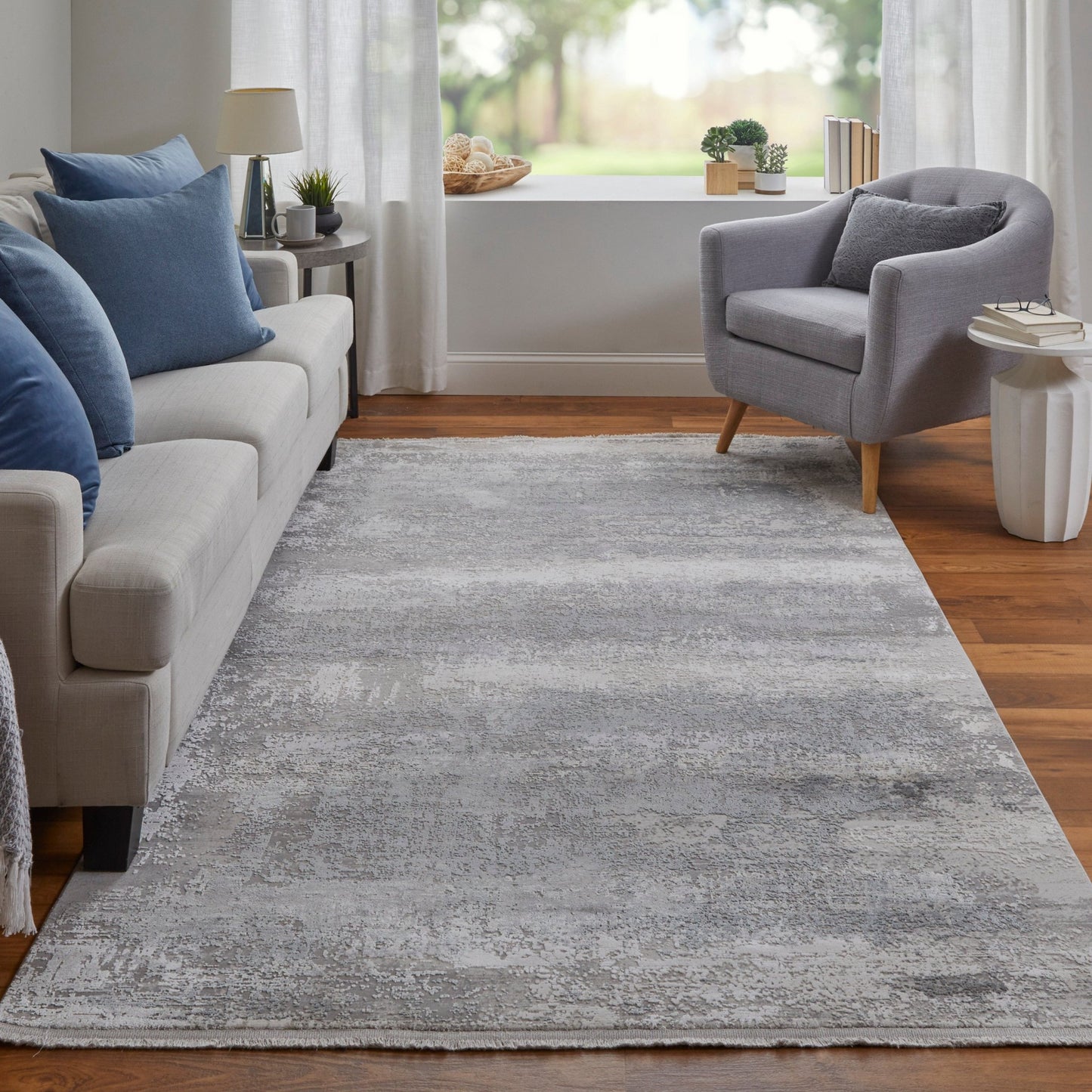 Feizy Cadiz 3888F Light Gray Modern/Industrial/Luxury & Gla Machine Woven Rug - Rugs - Feizy - Atlanta Designer Rugs