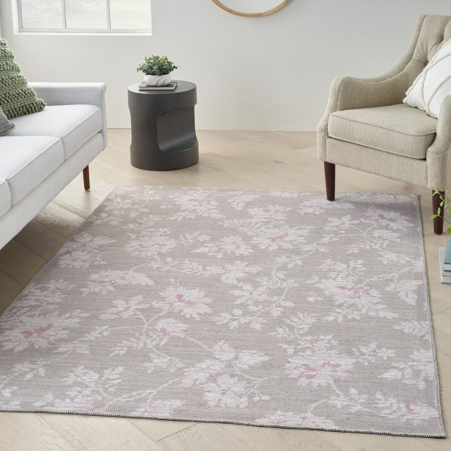 Waverly Washables Collection WAW02 Natural Contemporary Machinemade Rug - Rugs - Waverly - Atlanta Designer Rugs