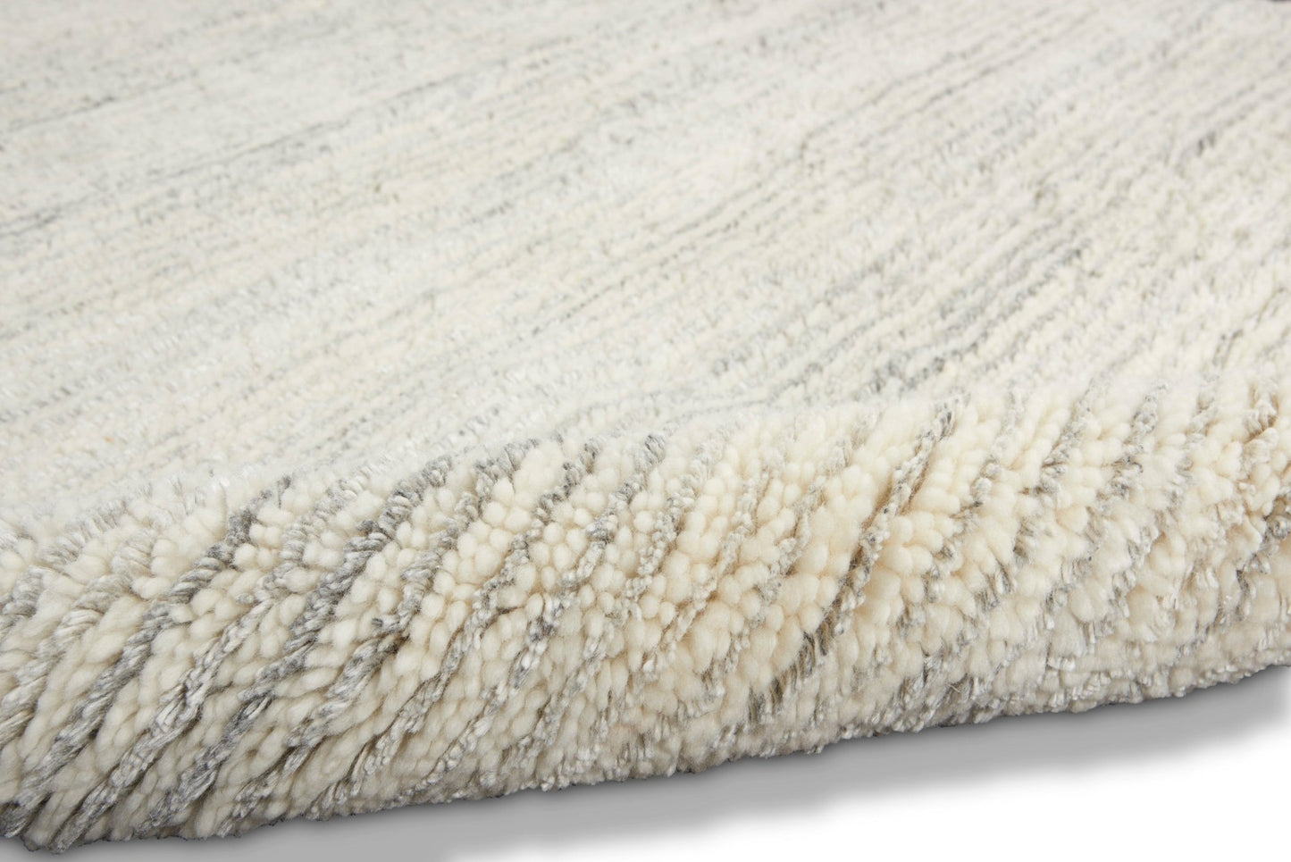 Calvin Klein Agadir CK930 Silver Contemporary Knotted Rug - Rugs - Calvin Klein - Atlanta Designer Rugs