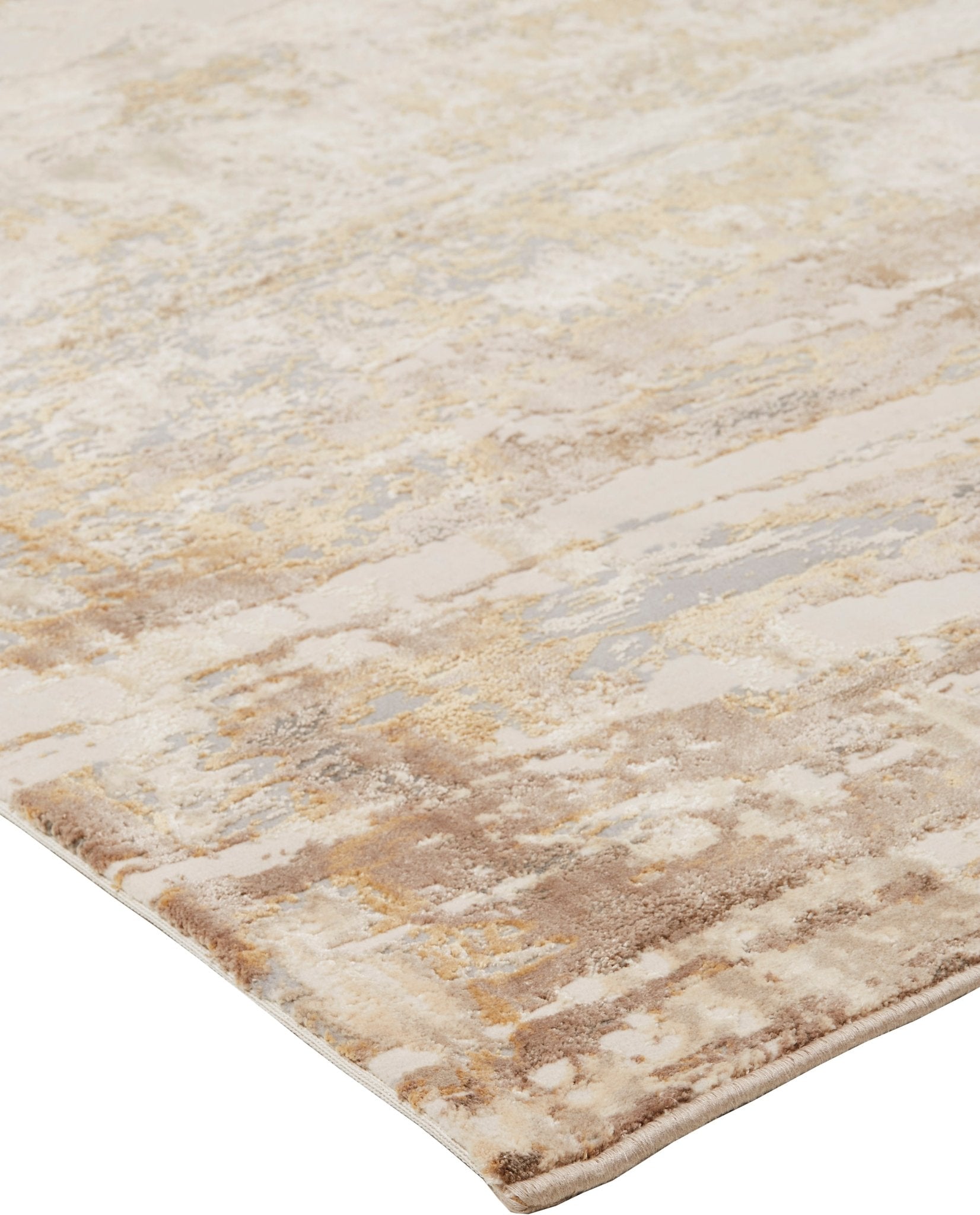 Feizy Parker 3709F Gray Beige Transitional/Casual Machine Woven Rug - Rugs - Feizy - Atlanta Designer Rugs