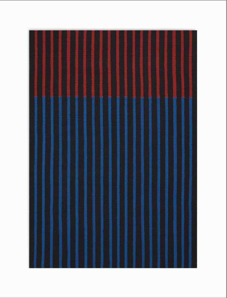 Calvin Klein Nashville CK752 Black Cobalt Magenta Contemporary Flat Weave Rug - Rugs - Calvin Klein - Atlanta Designer Rugs