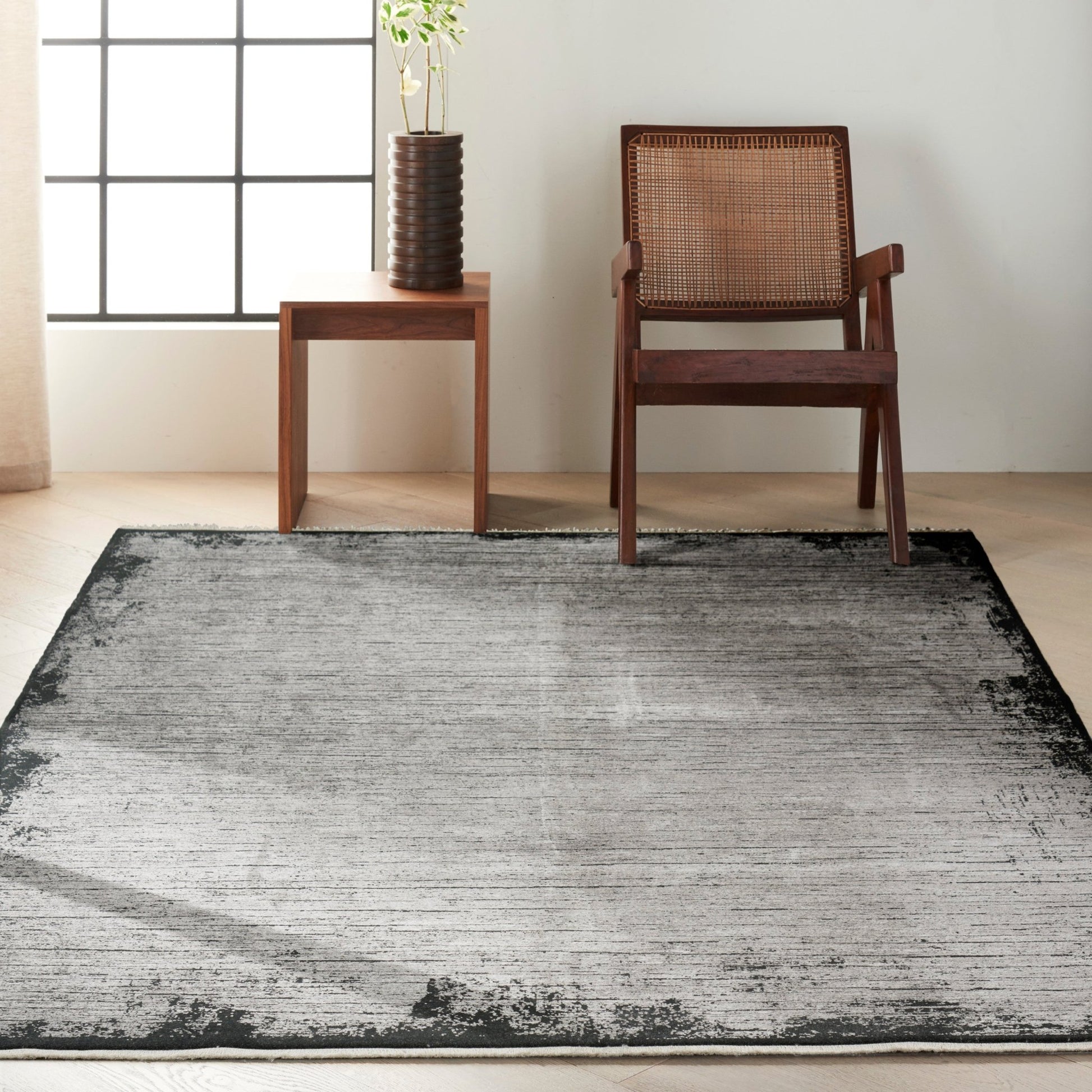 Calvin Klein Balian CK51 Grey Black Contemporary Woven Rug - Rugs - Calvin Klein - Atlanta Designer Rugs