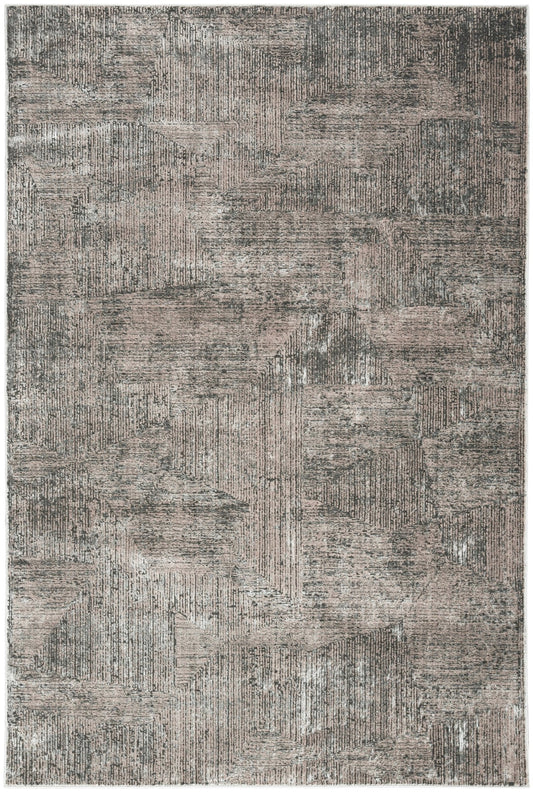 Calvin Klein CK024 Irradiant IRR01 Black Ivory Contemporary Machinemade Rug - Rugs - Calvin Klein - Atlanta Designer Rugs