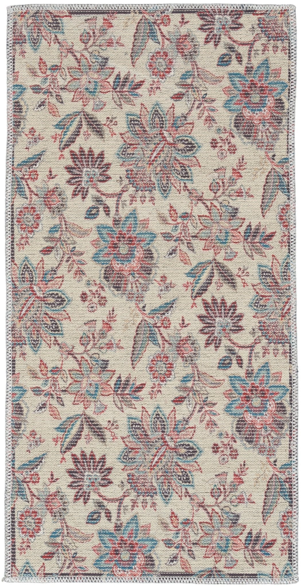 Waverly Washables Collection WAW01 Beige Contemporary Machinemade Rug - Rugs - Waverly - Atlanta Designer Rugs