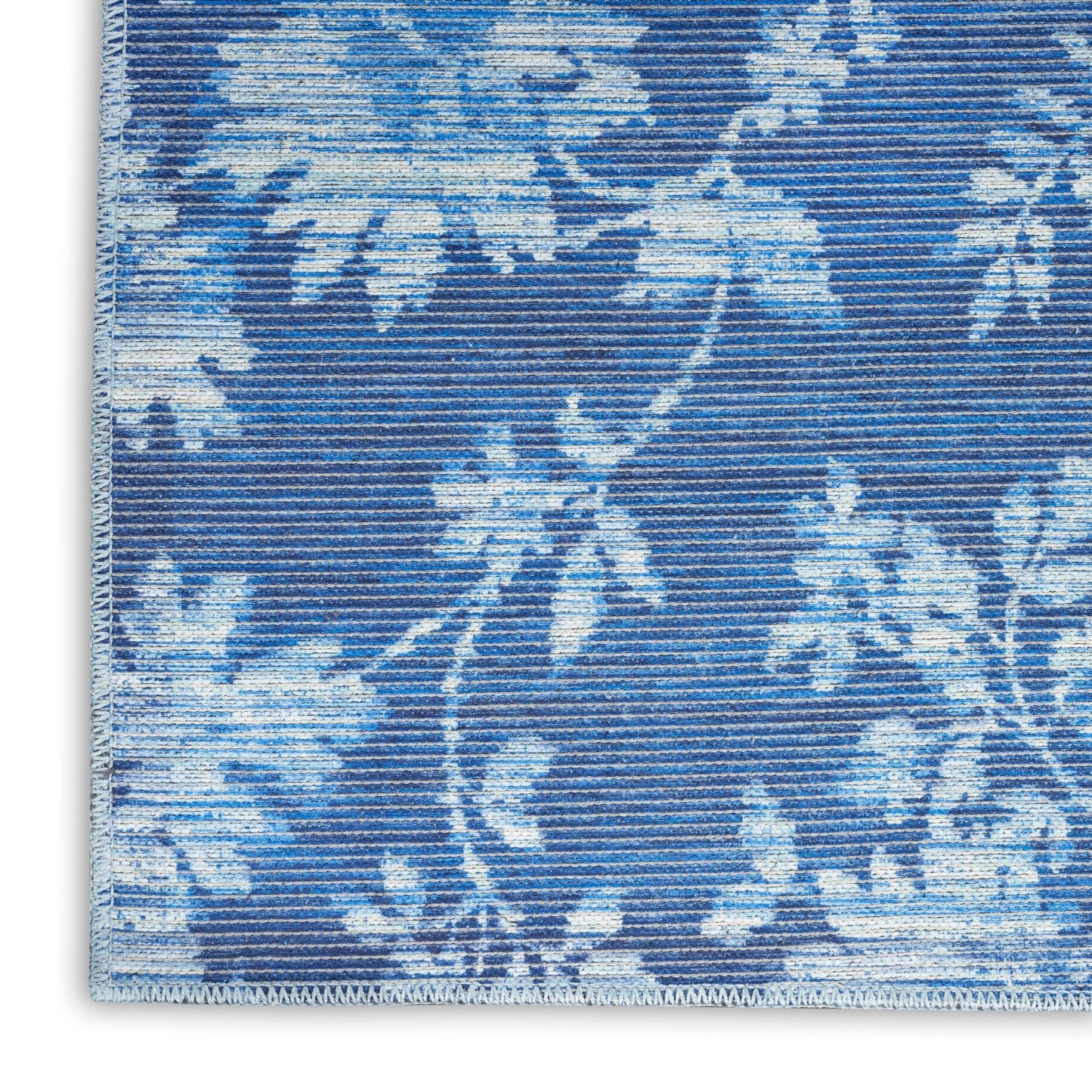 Waverly Washables Collection WAW02 Blue Contemporary Machinemade Rug - Rugs - Waverly - Atlanta Designer Rugs