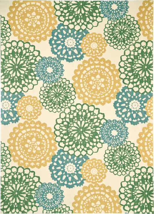 Waverly Sun N Shade  Ivory Gold  Contemporary