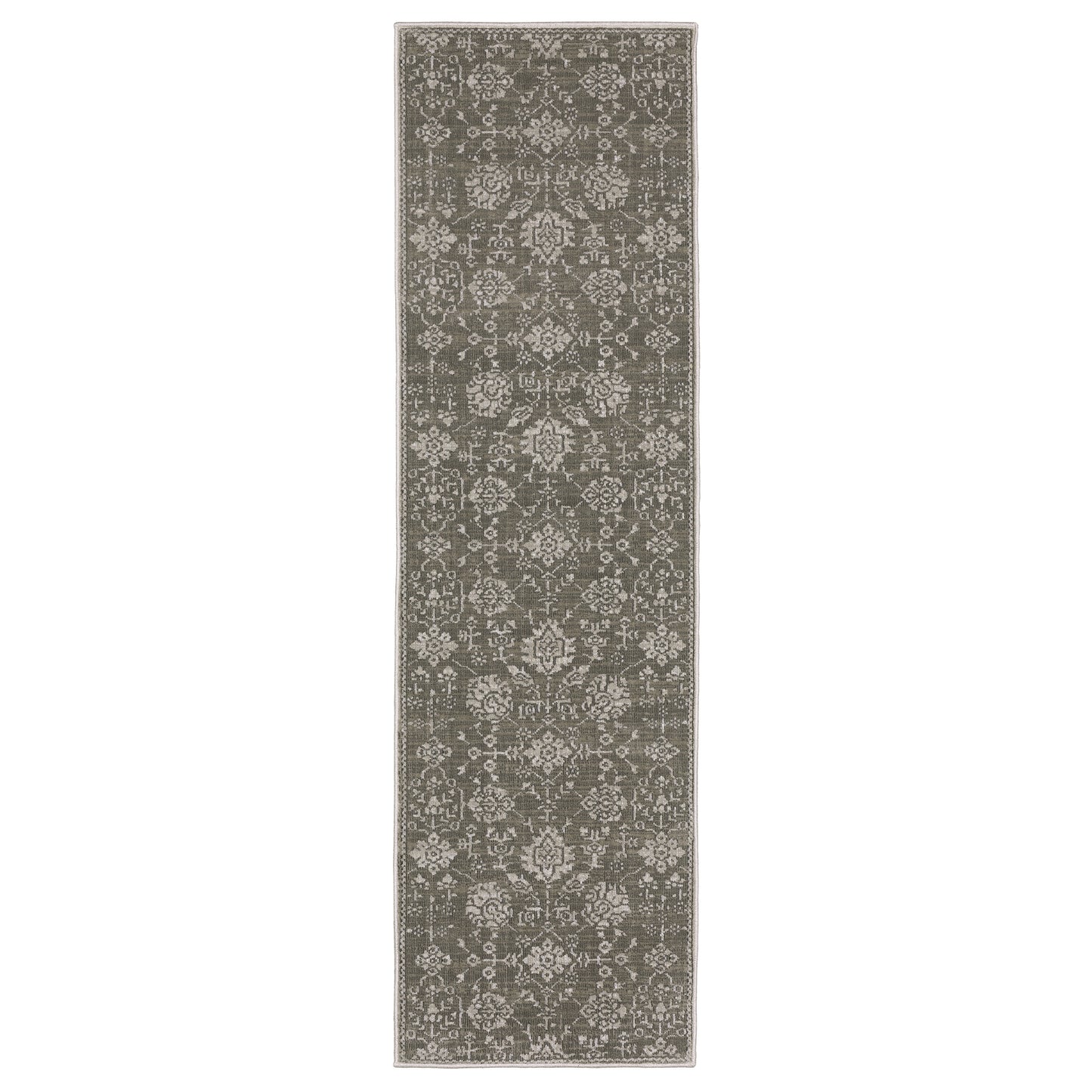 Oriental Weavers Intrigue INT01 Grey Grey Traditional Power-Loomed Rug