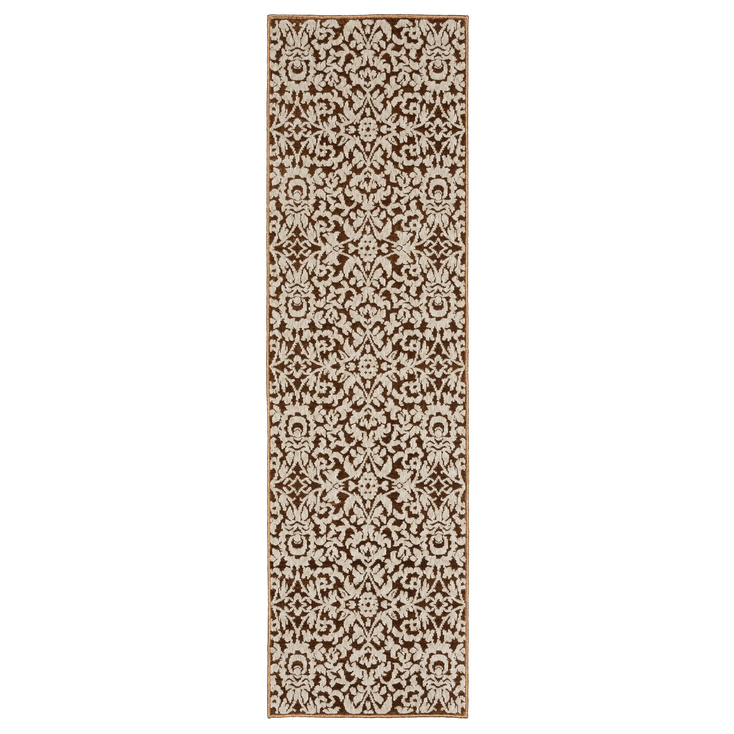 Oriental Weavers Intrigue INT02 Rust Ivory Traditional Power-Loomed Rug