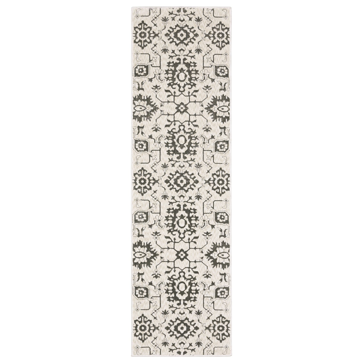 Oriental Weavers Intrigue INT08 Ivory Traditional Power-Loomed Rug