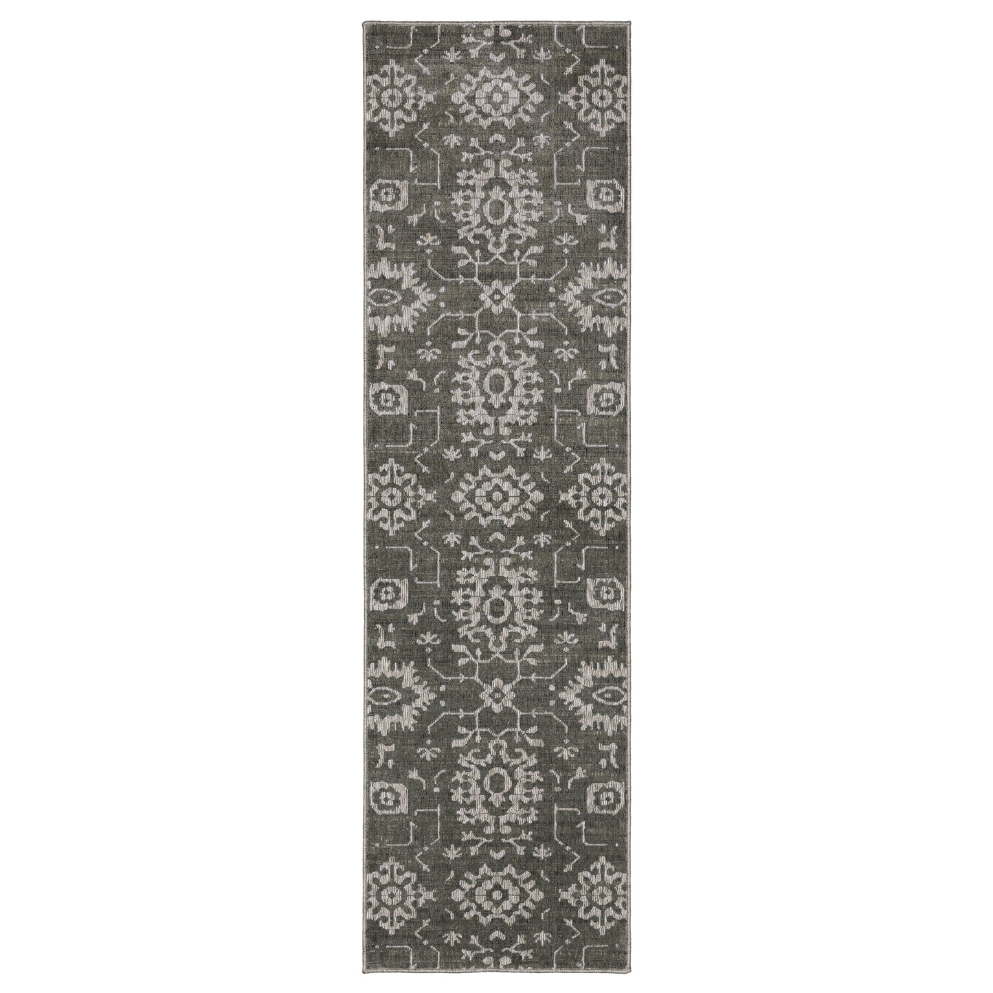 Oriental Weavers Intrigue INT09 Grey Traditional Power-Loomed Rug