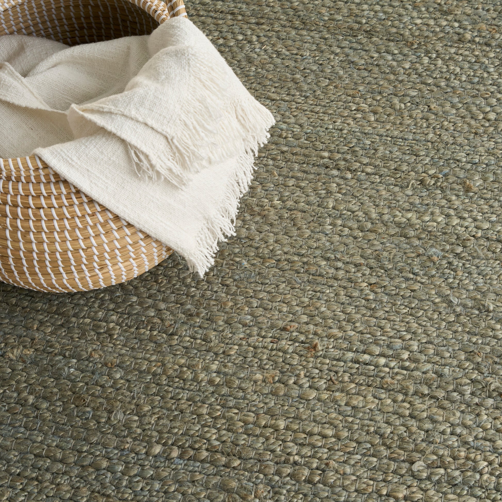 Nourison Home Natural Jute  Sage  Contemporary