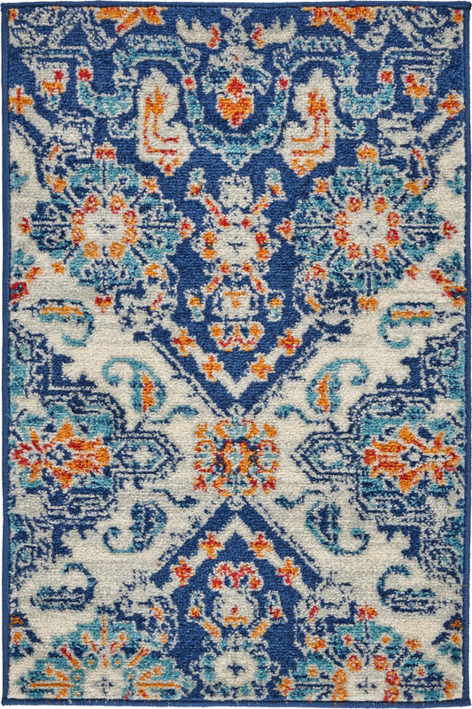 Nourison Home Passion  Blue Multicolor  Transitional