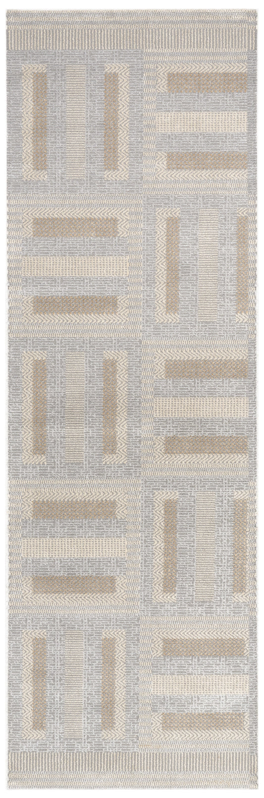 Nourison Home Nordic  Grey Multicolor  Contemporary