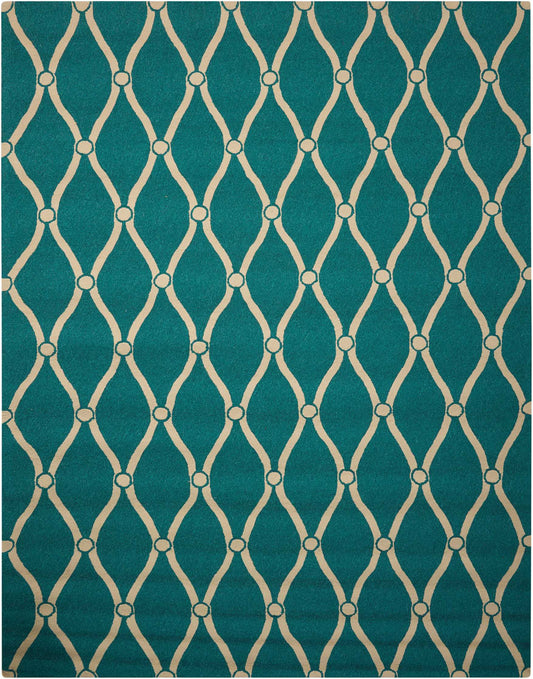 Nourison Home Portico  Aqua  Contemporary