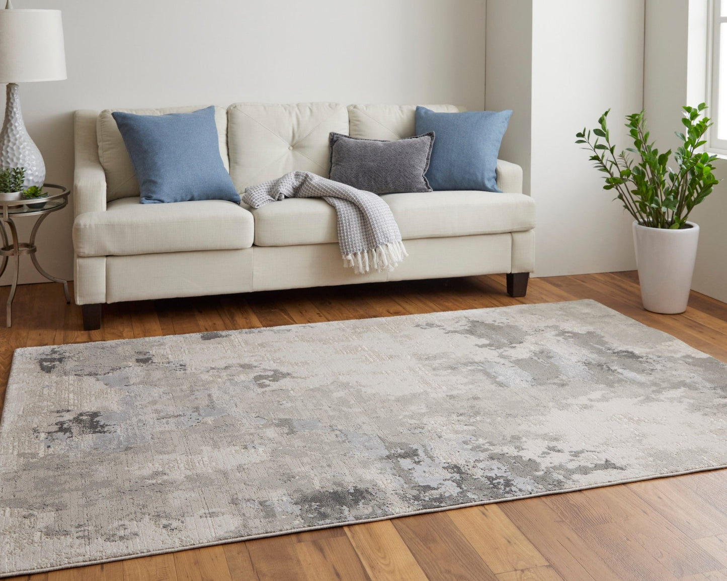 Feizy Prasad 3970F Gray Modern/Casual Rug - Rugs - Feizy - Atlanta Designer Rugs