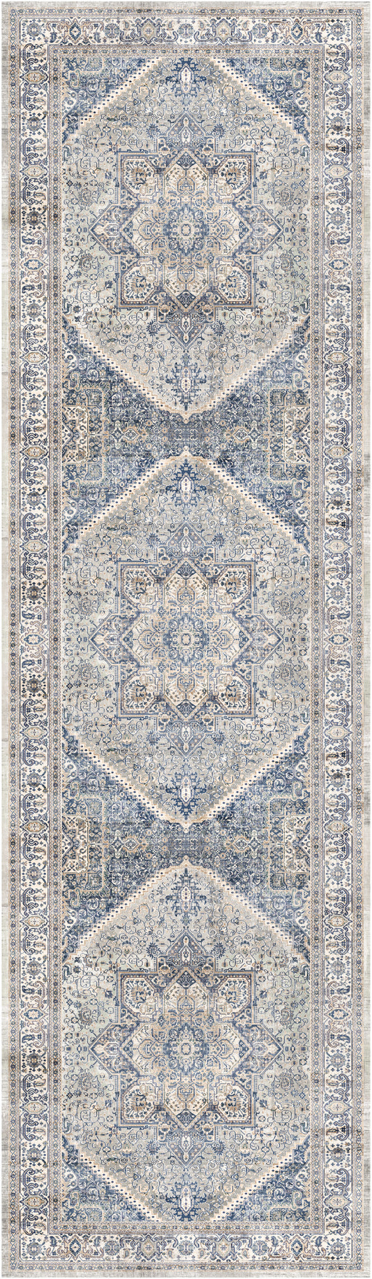 Nourison Home Vintage Home  Beige Blue  Traditional