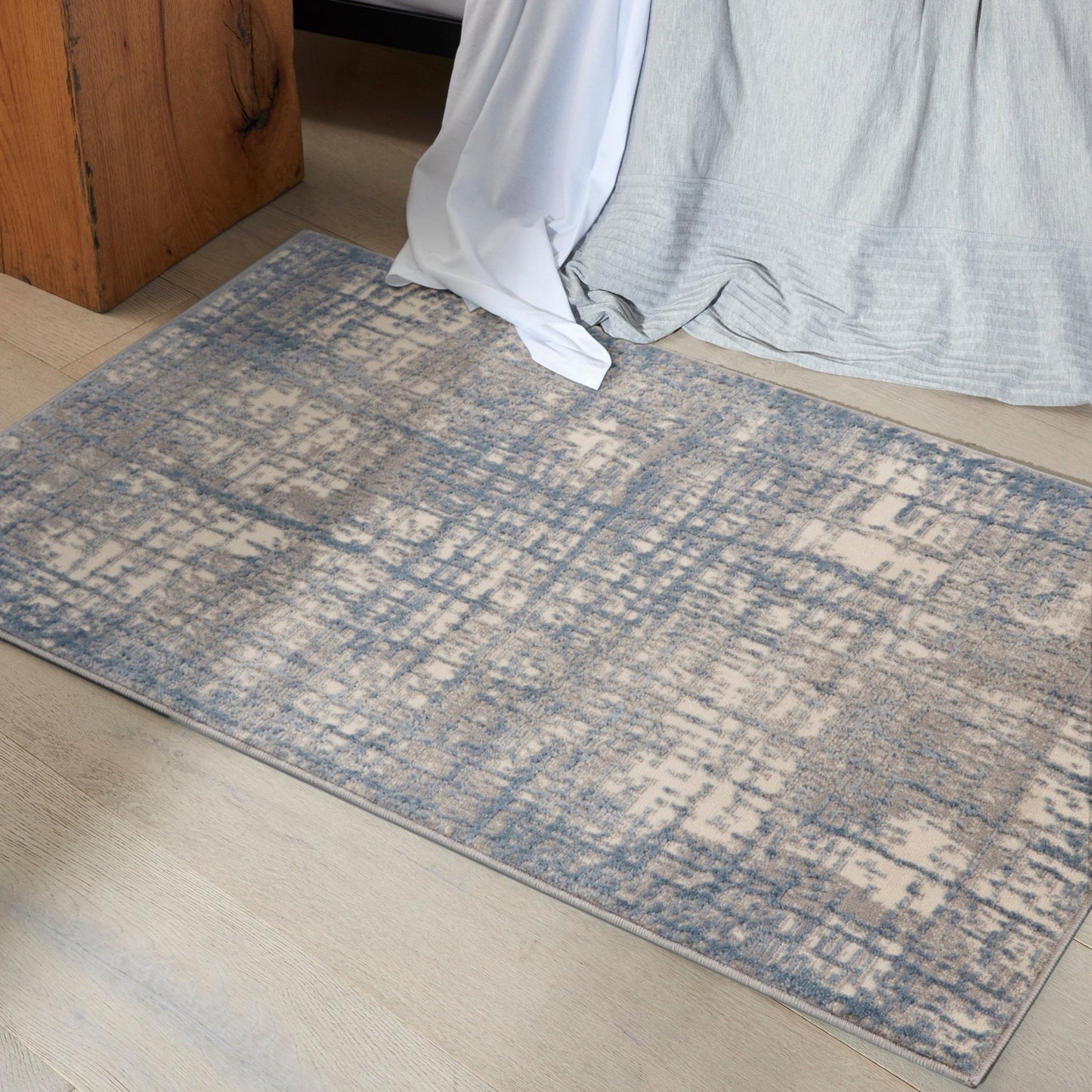 Calvin Klein Ck950 Rush CK950 Ivory Blue Contemporary Machinemade Rug - Rugs - Calvin Klein - Atlanta Designer Rugs