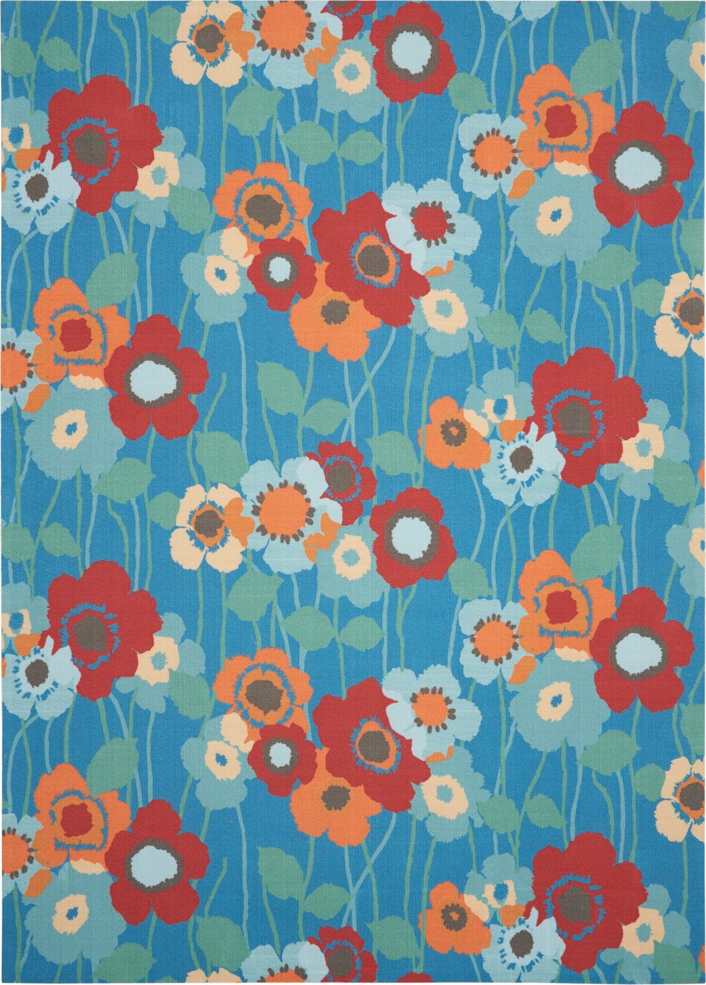 Waverly Sun N Shade SND27 Bluebell Contemporary Machinemade Rug - Rugs - Waverly - Atlanta Designer Rugs