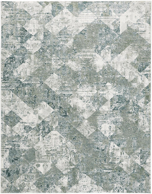 Feizy Atwell 3868F Green Multi Transitional/Casual/Rustic Machine Woven Rug - Rugs - Feizy - Atlanta Designer Rugs