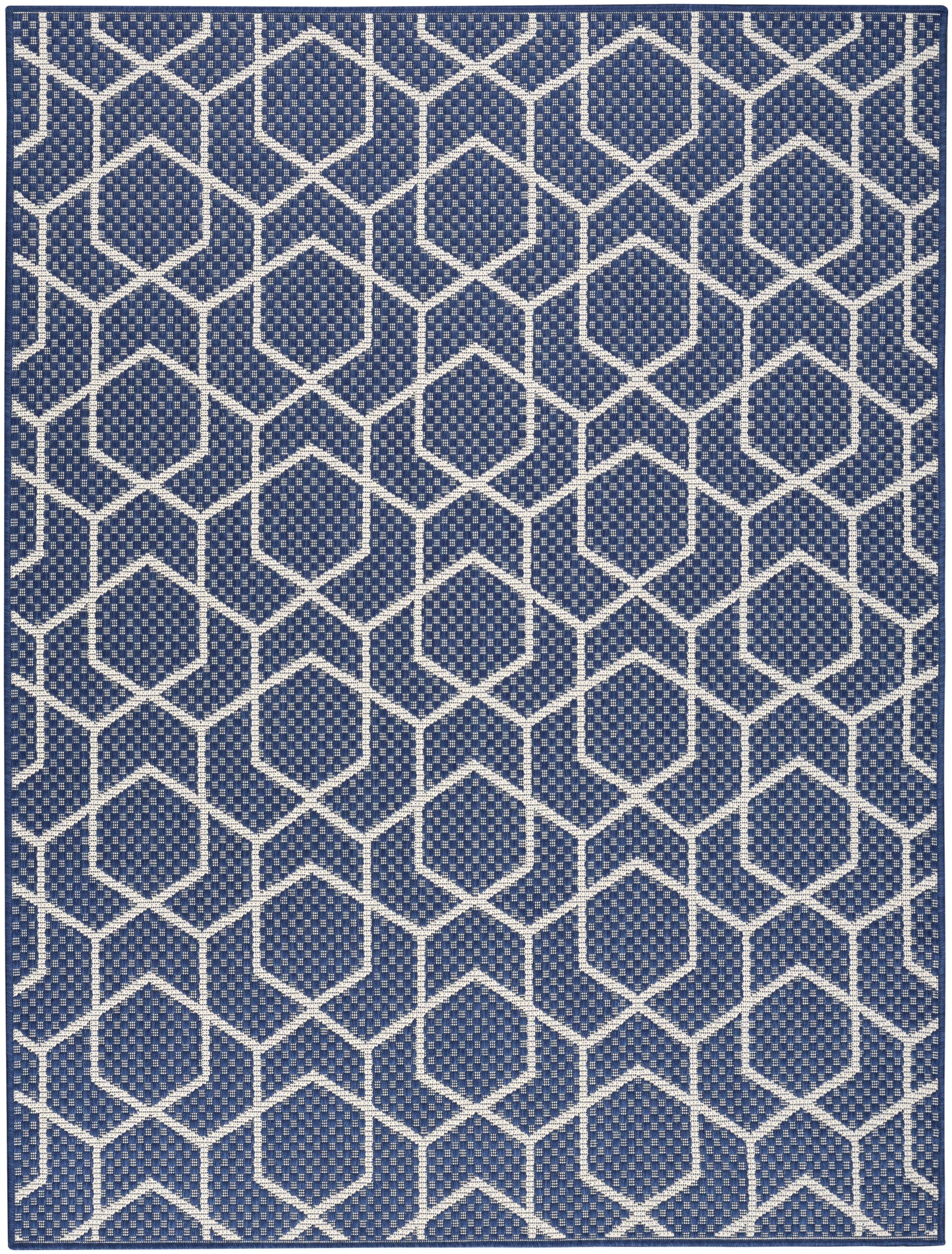 Nourison Home Horizon Indoor/Outdoor HOZ01 Navy Contemporary Power-loomed Rug