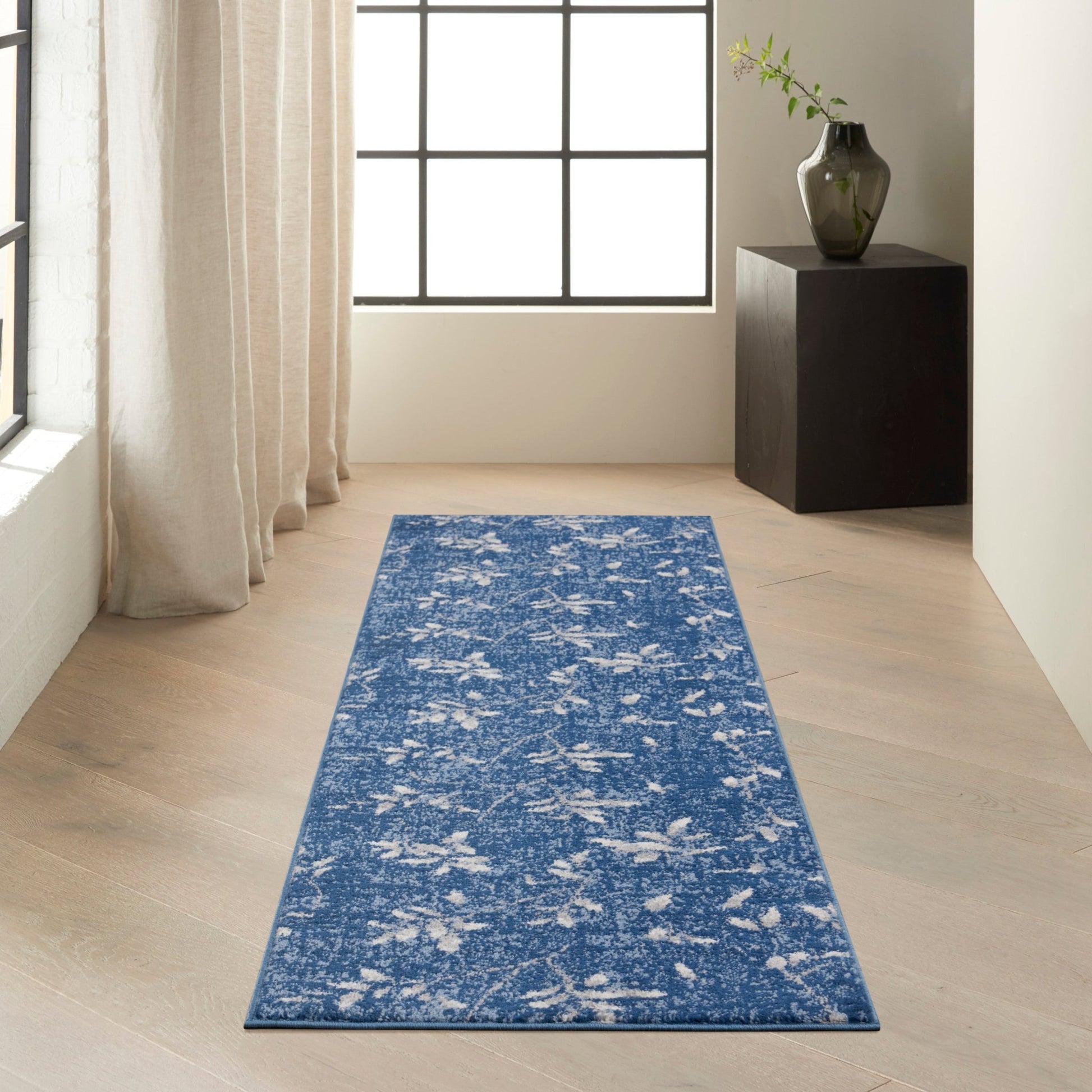 Calvin Klein River Flow RFV03 Navy Ivory Contemporary Machinemade Rug - Rugs - Calvin Klein - Atlanta Designer Rugs