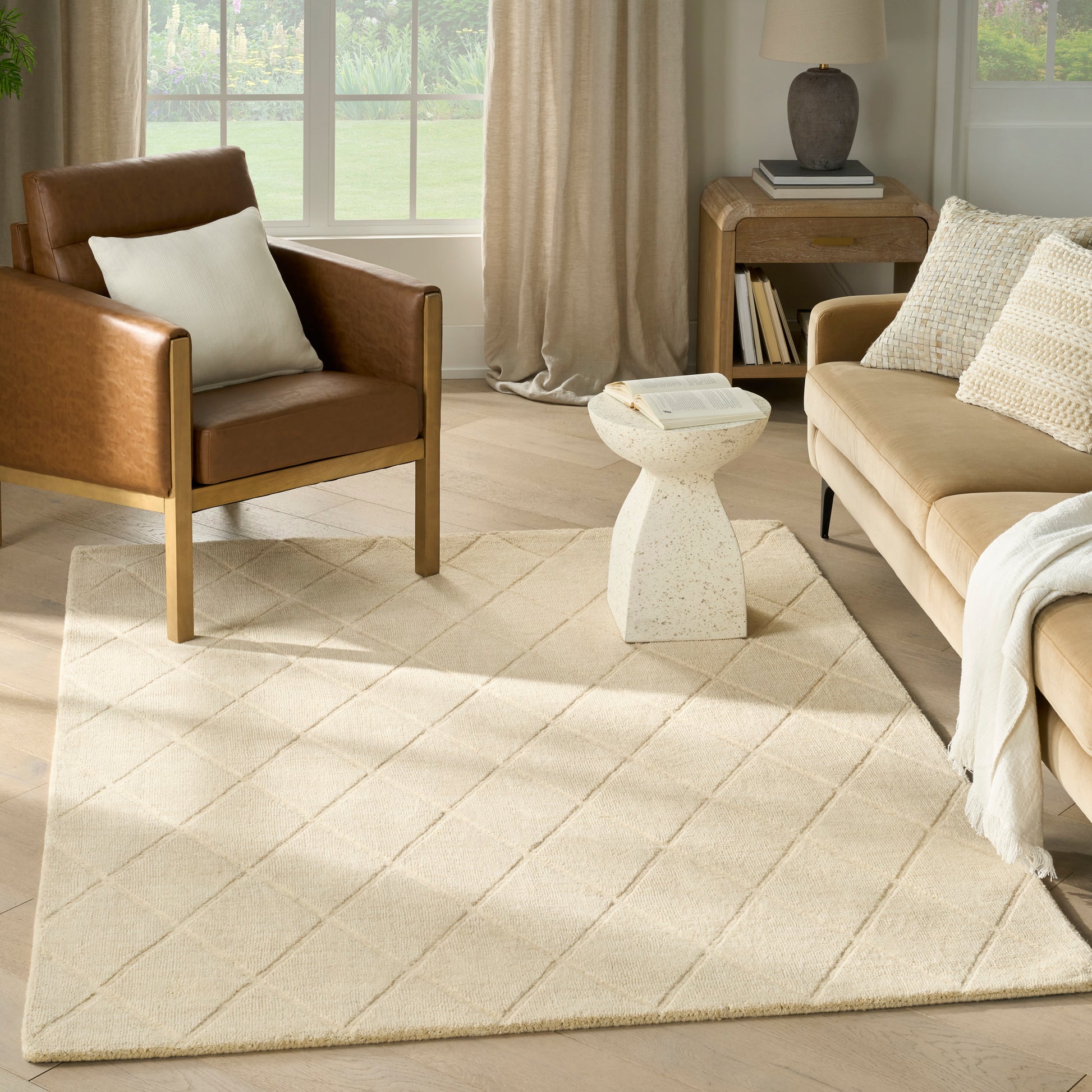 Nourison Home Wool Haven  Ivory  Contemporary