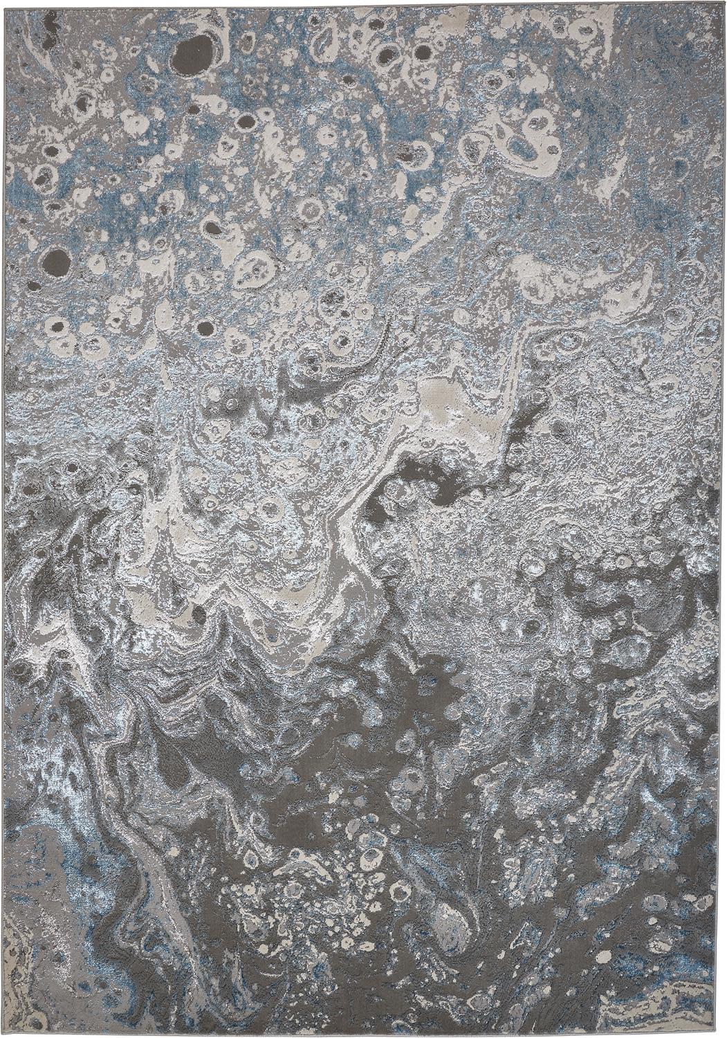 Feizy Azure 3405F Silver Blue Modern/Casual/Industrial Machinemade Rug - Rugs - Feizy - Atlanta Designer Rugs