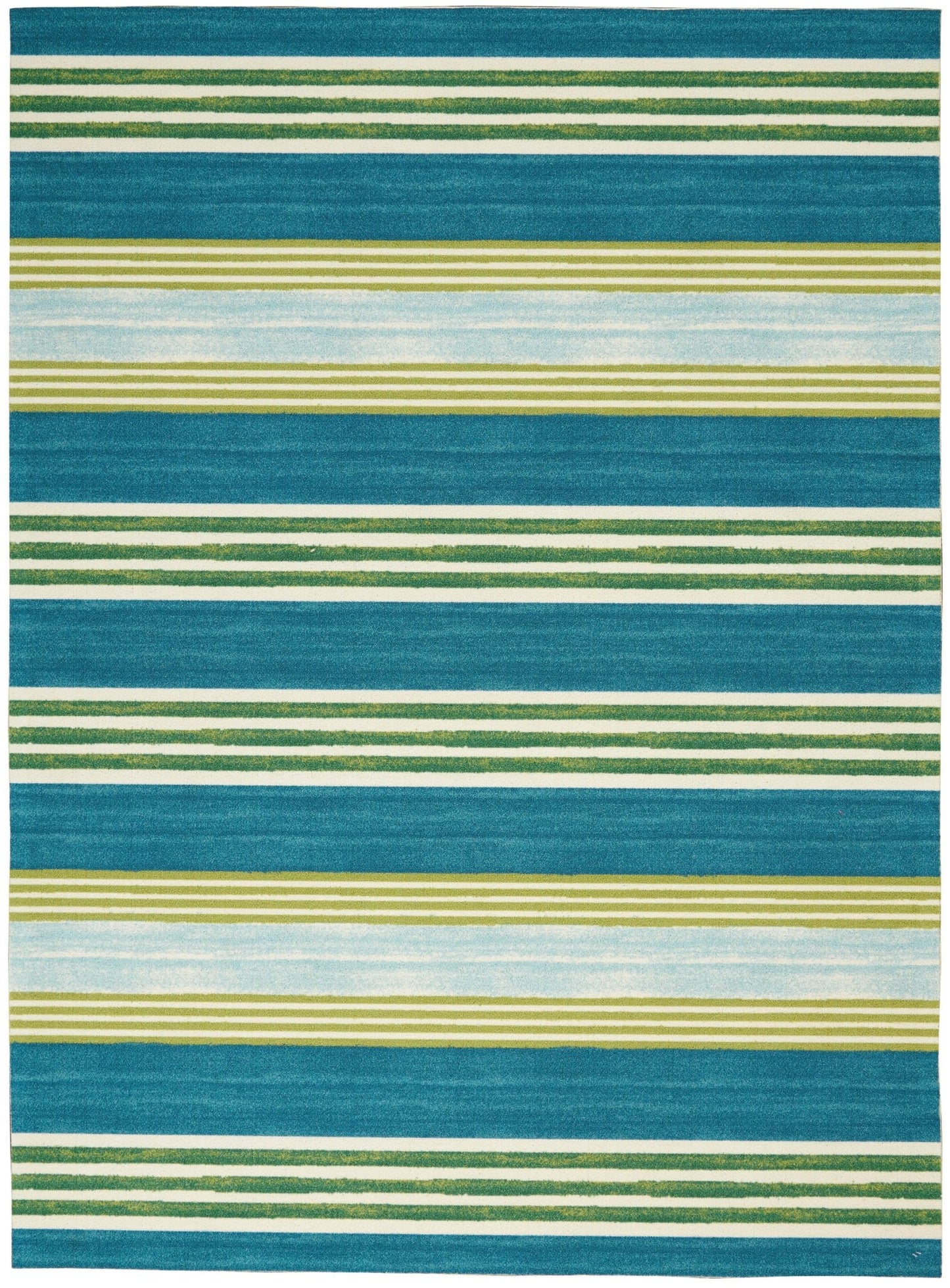 Waverly Sun N Shade SND71 Green Teal Contemporary Machinemade Rug - Rugs - Waverly - Atlanta Designer Rugs