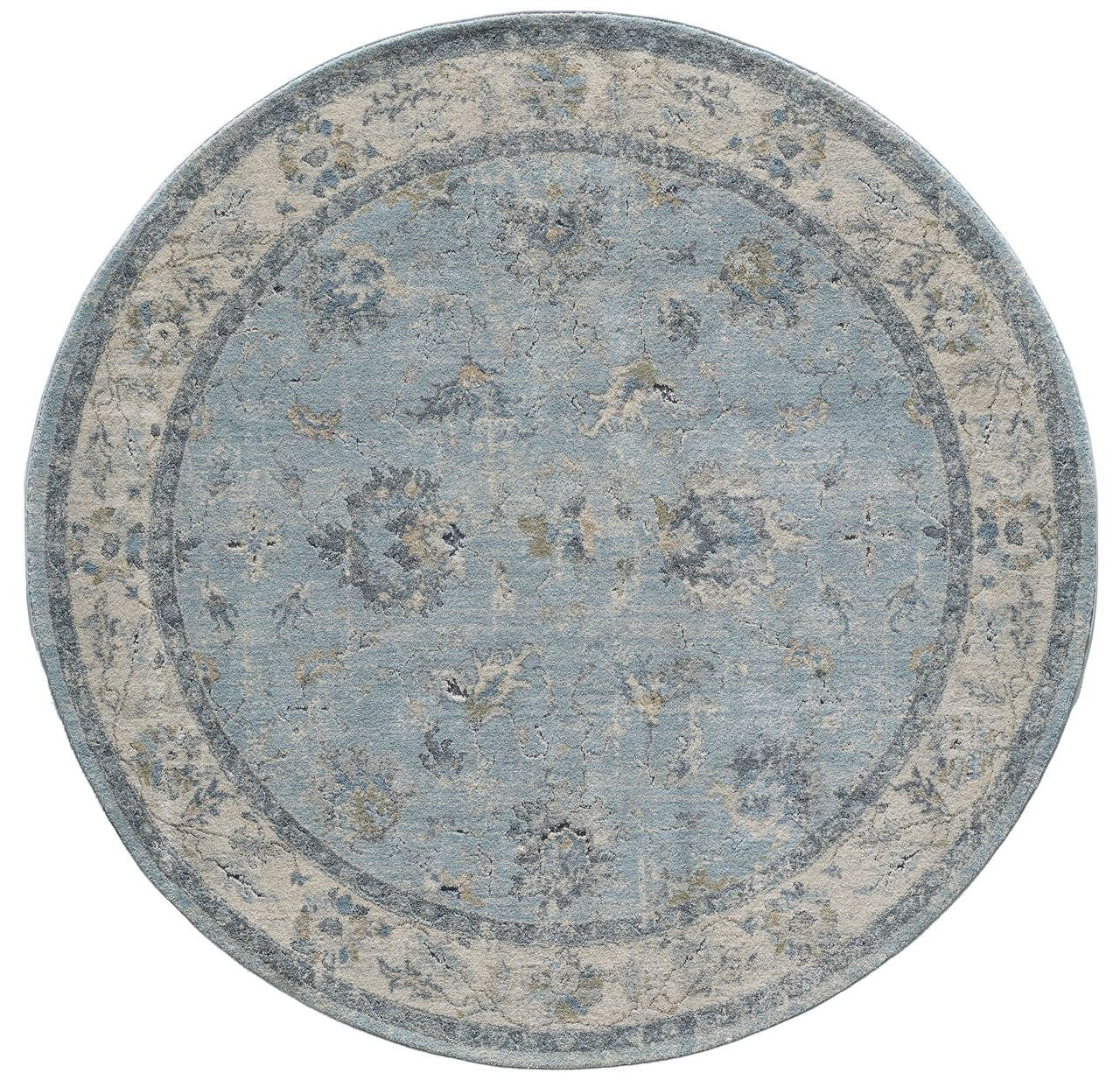 KAS Solana 4601 Blue Transitional Machine Woven Rug - Rugs - KAS - Atlanta Designer Rugs