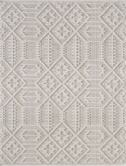 KAS Terra 6772 Taupe Indoor/Outdoor Rug - Rugs - KAS - Atlanta Designer Rugs