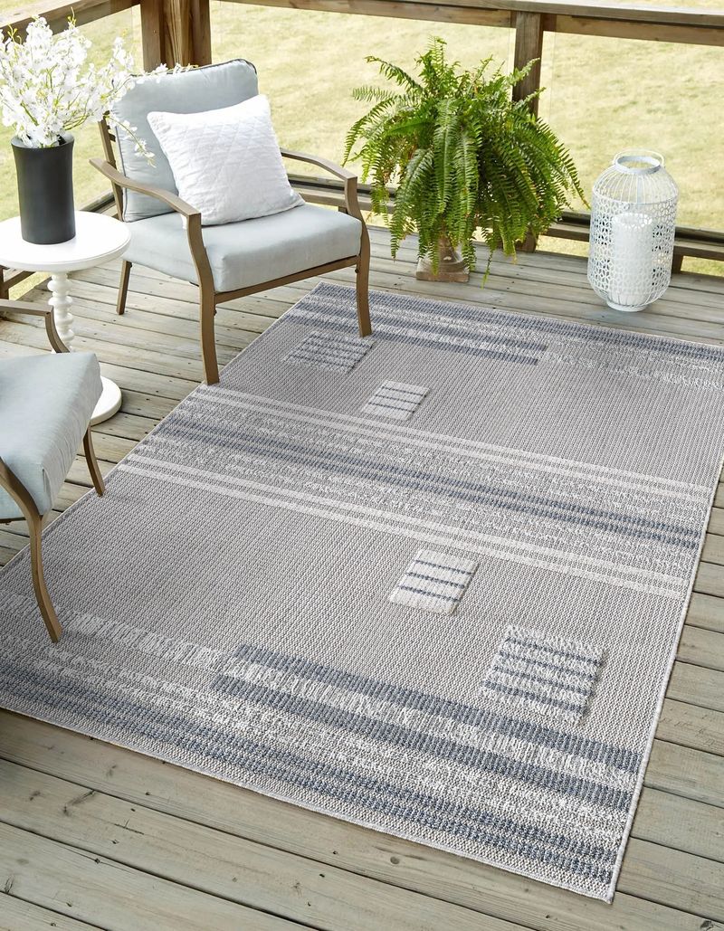 KAS Terra 6773 Ivory Indoor/Outdoor Rug - Rugs - KAS - Atlanta Designer Rugs